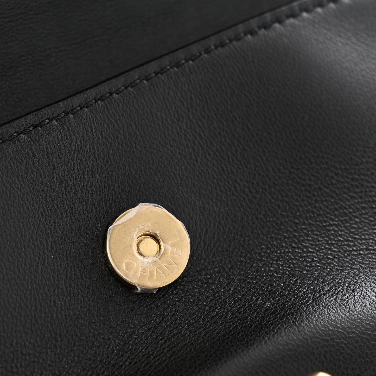 Caviar Quilted Mini Top Handle Flap Black