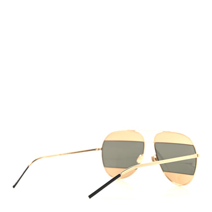 Christian Dior Split 1 Aviator Sunglasses Gold 4 of 7
