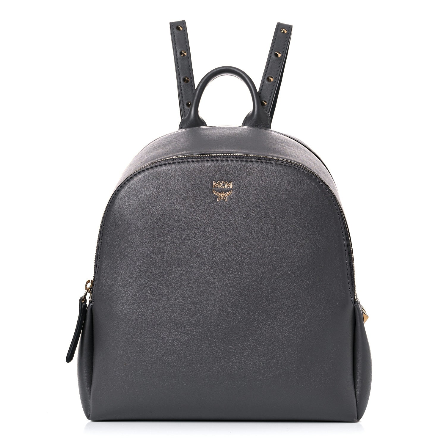 MCM Calfskin Mini Duchess Polke Studs Backpack Grey 1 of 15