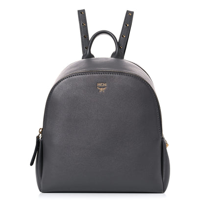 MCM Calfskin Mini Duchess Polke Studs Backpack Grey 1 of 15
