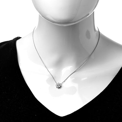 Harry Winston Platinum Diamond Petite Sunflower Pendant Necklace 2 of 8