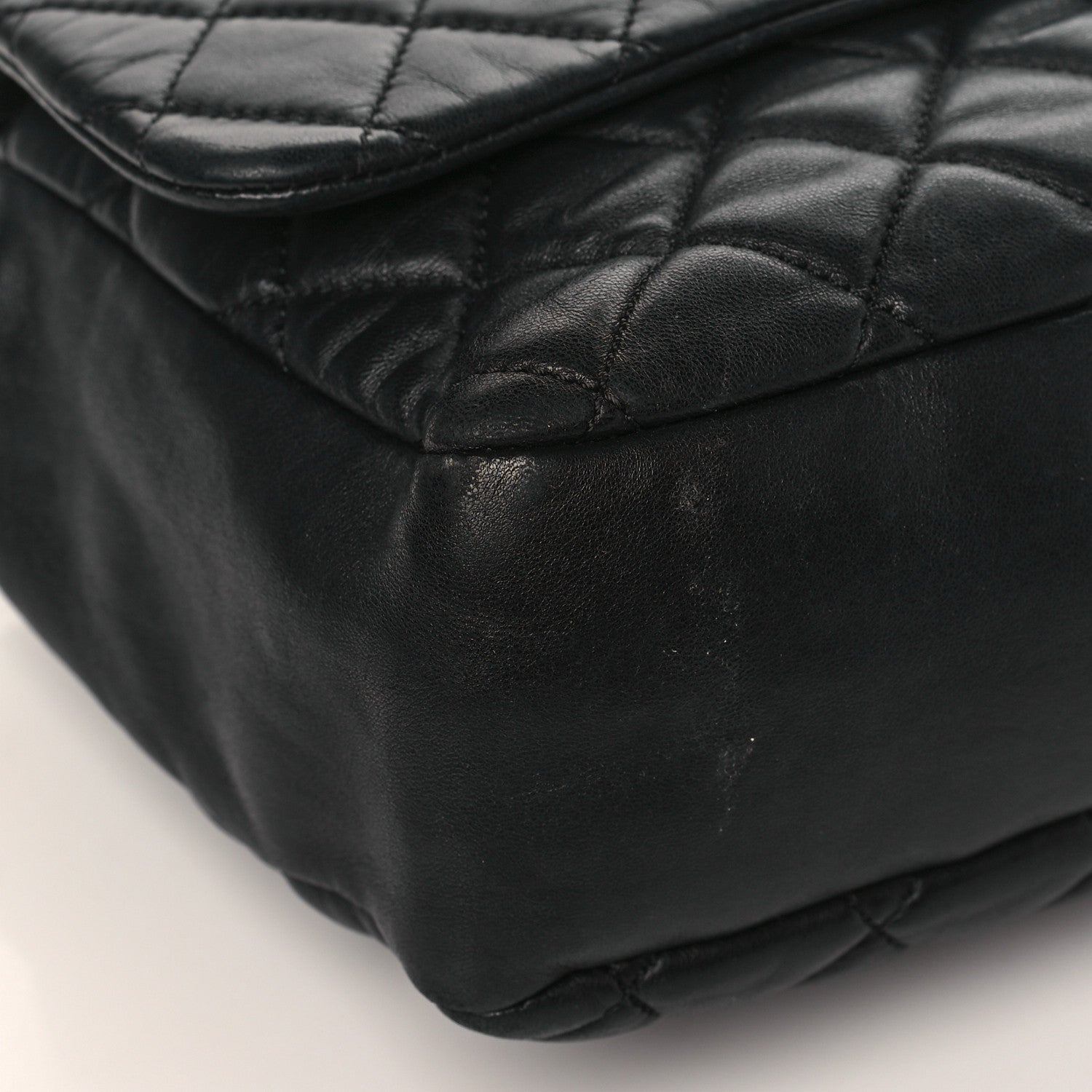 Chanel Lambskin Quilted Jumbo Coco Rain Flap Black 8 of 9