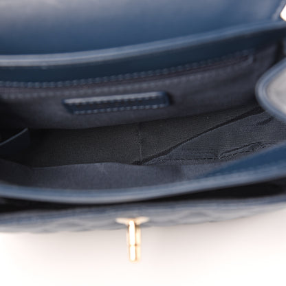 Chanel Lambskin Quilted Small Lovely Day Flap Dark Blue 4 of 9