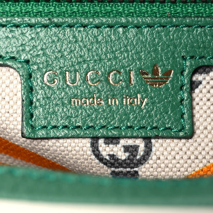 Gucci X ADIDAS Textured Dollar Calfskin Belt Bag Green 8 of 15