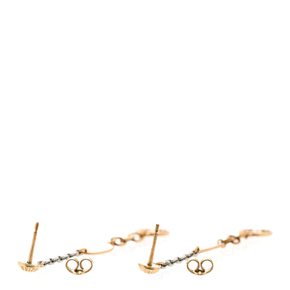 Louis Vuitton Logomania Earrings Gold 3 of 5