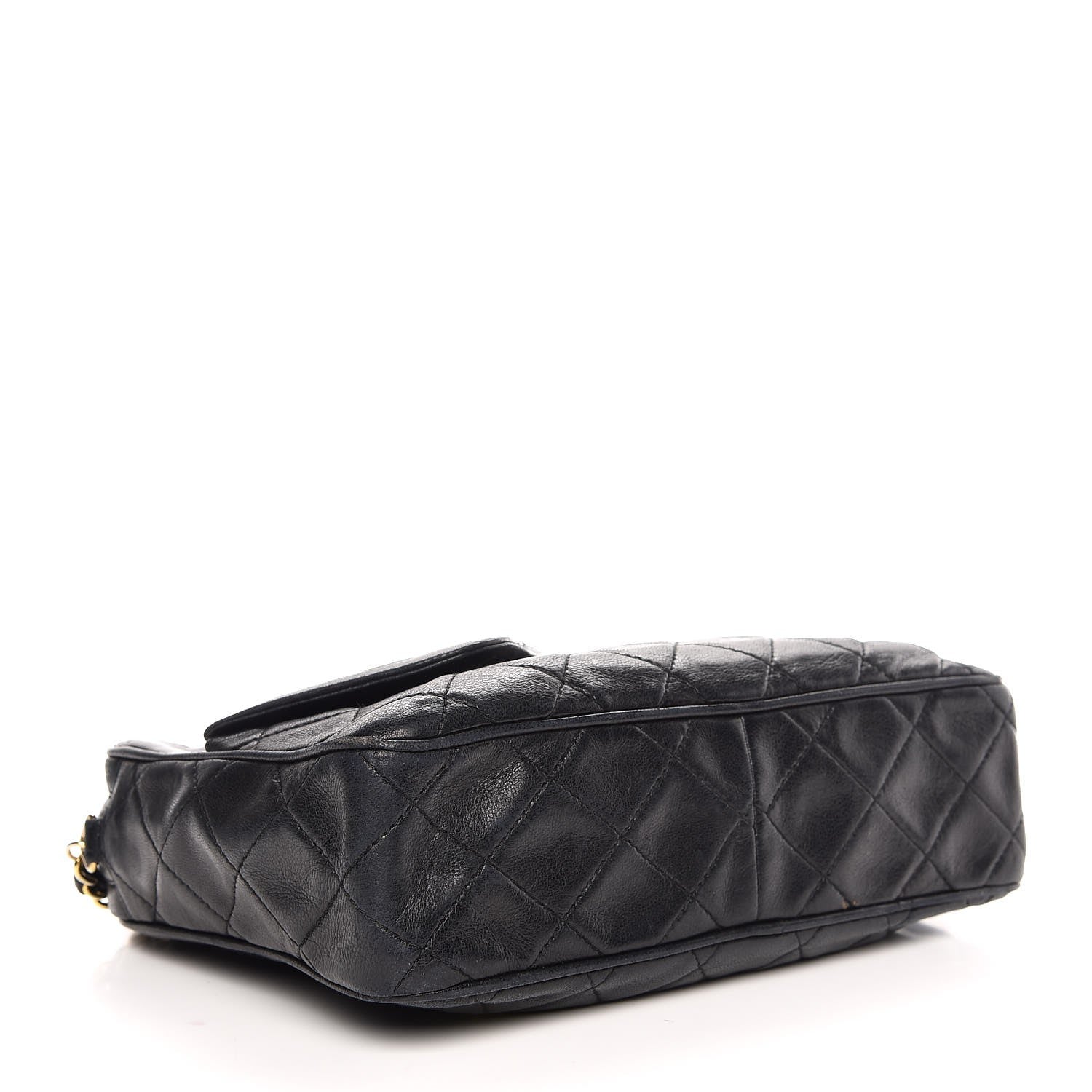 Chanel Lambskin Quilted CC Tassel Camera Case Black 4 of 14