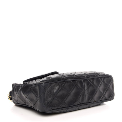 Chanel Lambskin Quilted CC Tassel Camera Case Black 4 of 14