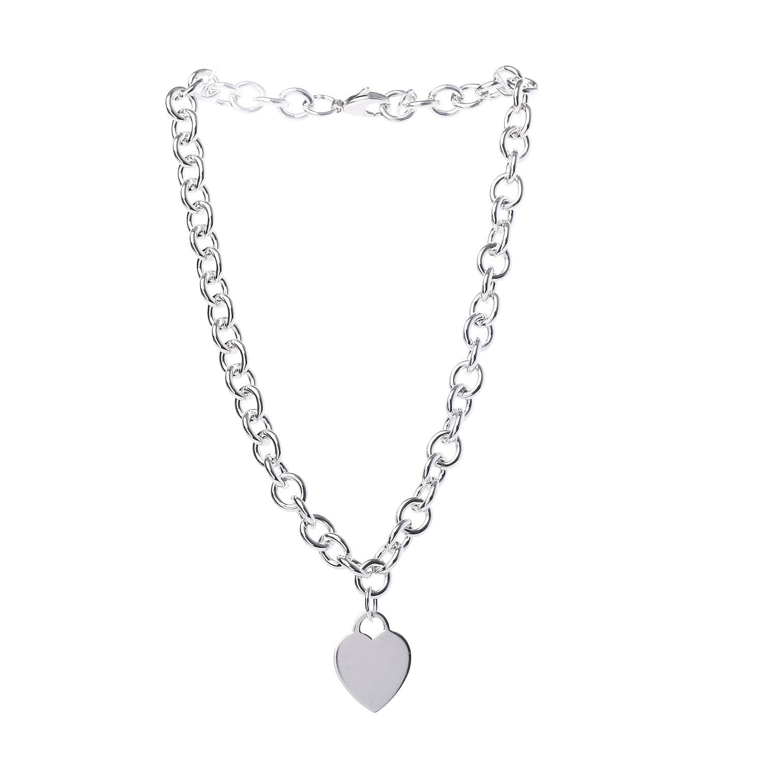 Tiffany Sterling Silver Heart Tag Toggle Necklace 4 of 6