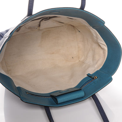 Gucci Dollar Calfskin Small Swing Tote Classic Marine Deep Cobalt 6 of 11