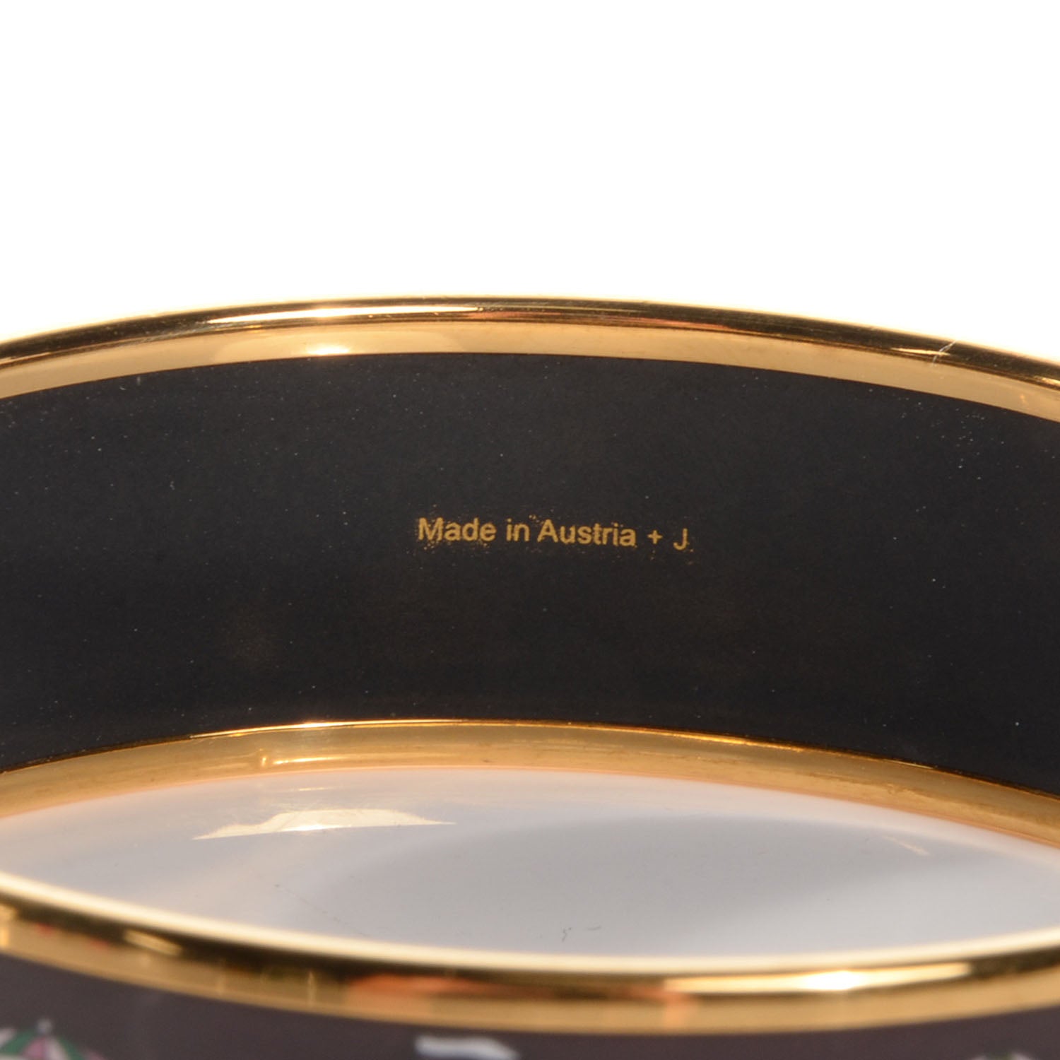 Hermes Enamel Printed Folies Du Ciel Wide Bracelet 70 4 of 5