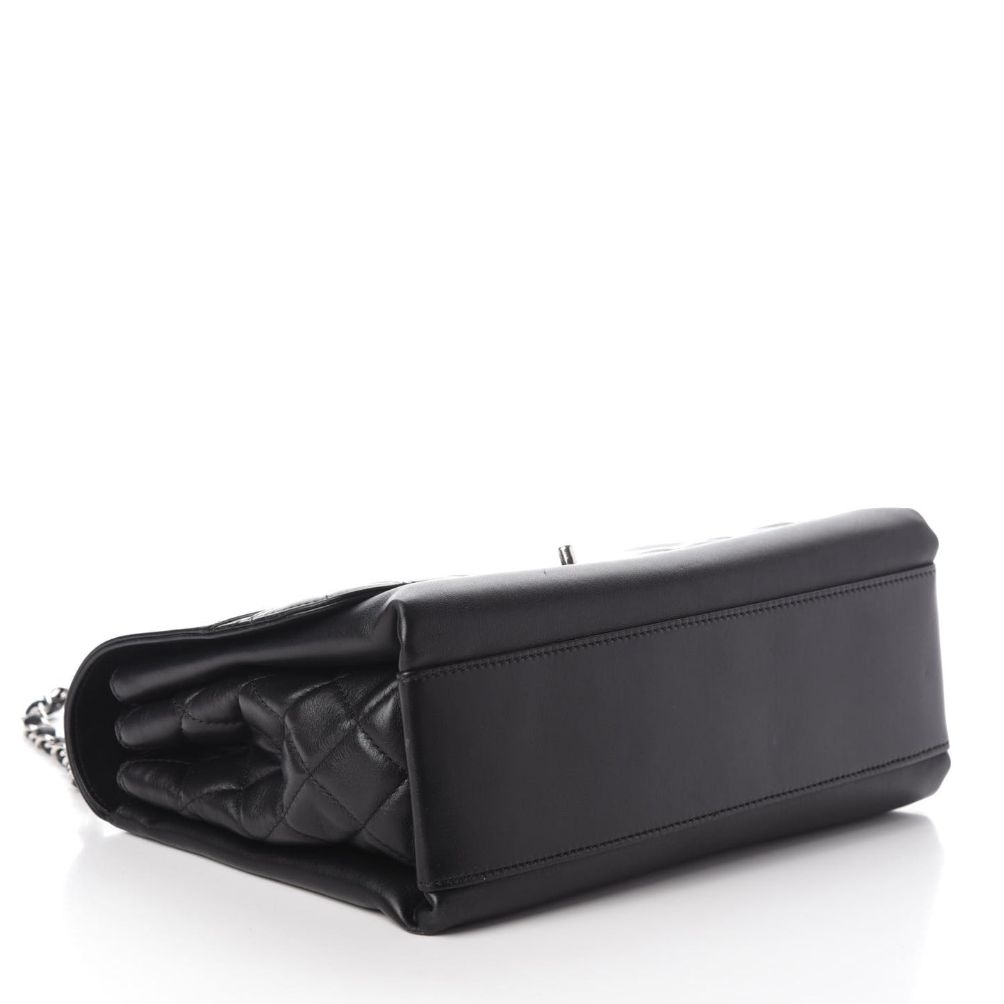 Calfskin Jumbo Tramezzo Flap Black