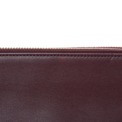 Celine Lambskin Small Trio Crossbody Bag Burgundy 14 of 14