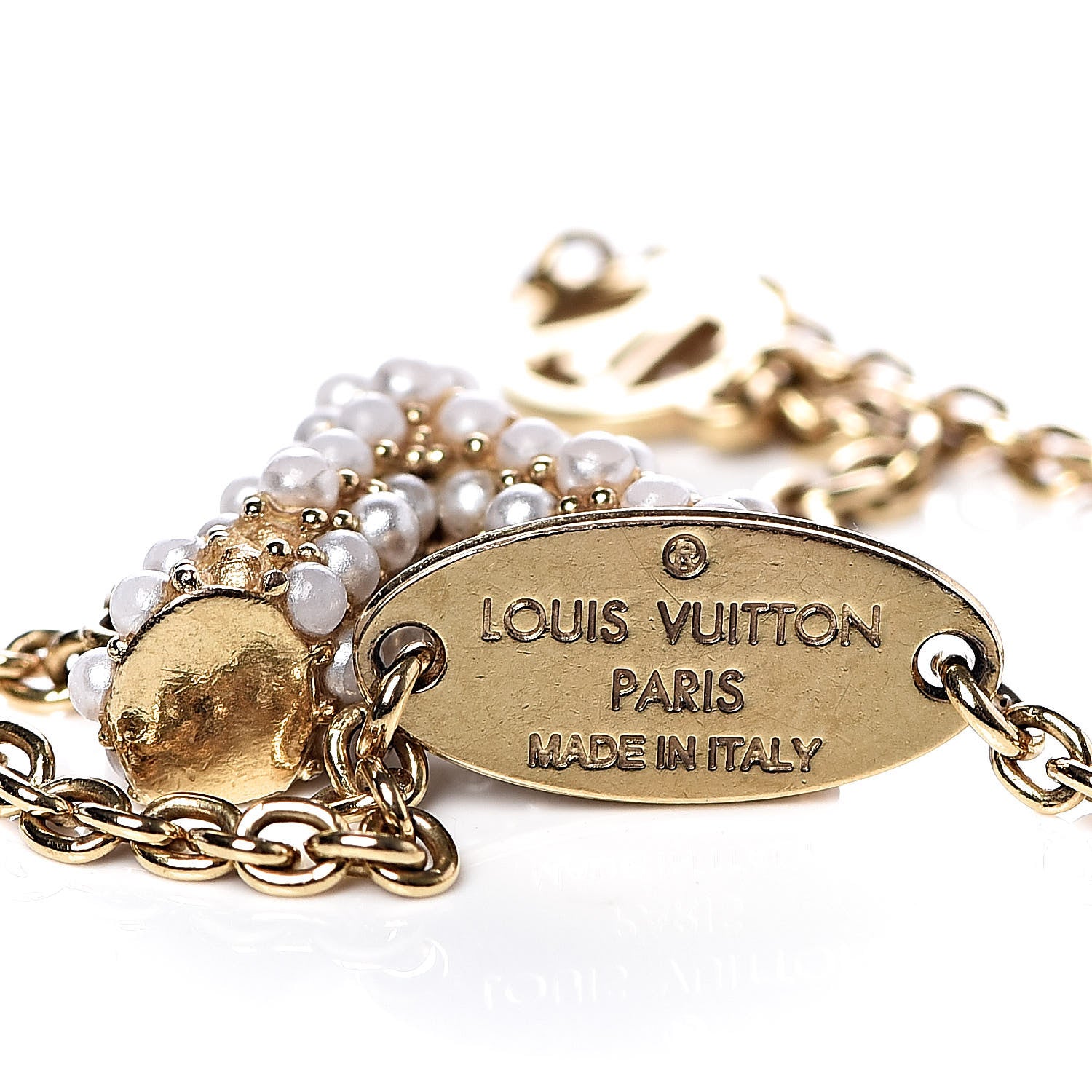 Louis Vuitton Essential V Perle Bracelet Gold 6 of 7