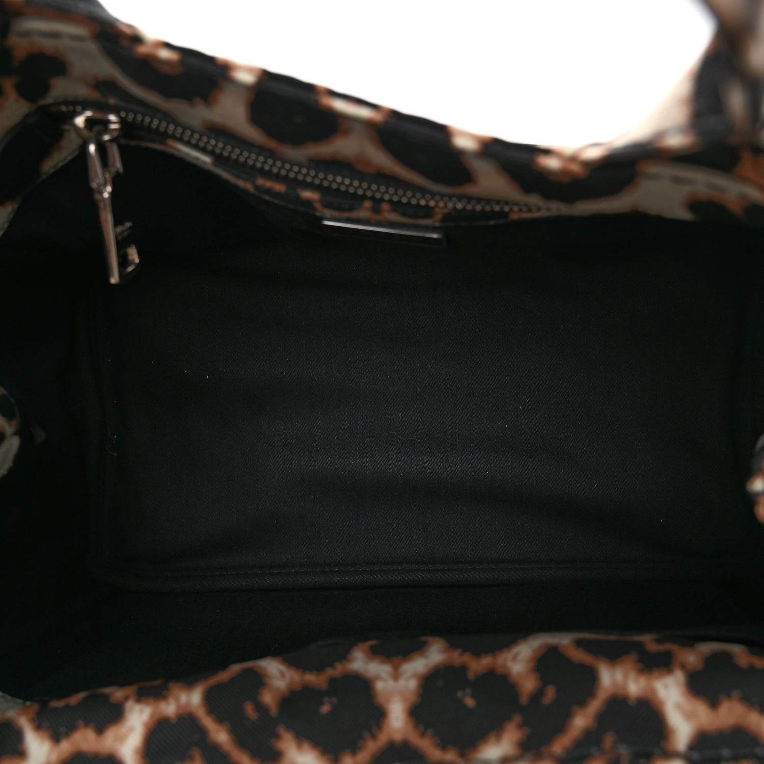 Prada Canvas Leopard Print Small Tote Miele 5 of 9