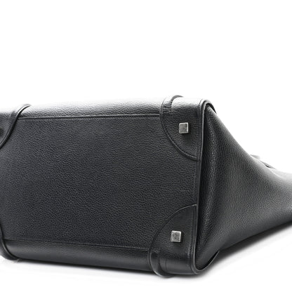 Celine Drummed Calfskin Mini Luggage Black 9 of 12