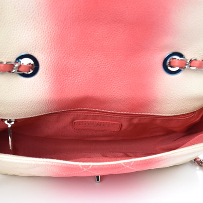 Chanel Caviar Quilted Ombre Medium Single Flap White Rose Pink 5 of 7