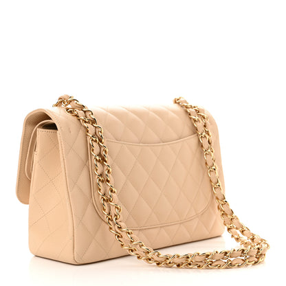 Chanel Caviar Quilted Jumbo Double Flap Beige Clair 3 of 12