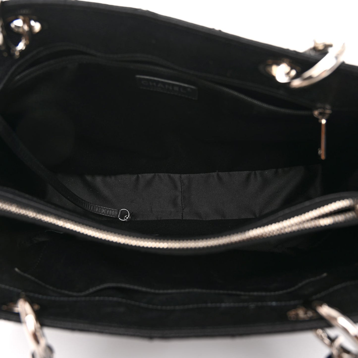 Caviar Quilted Grand Shopping Tote GST Black