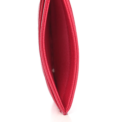 Chanel Caviar Camellia Embossed Card Holder Fuchsia 5 of 9