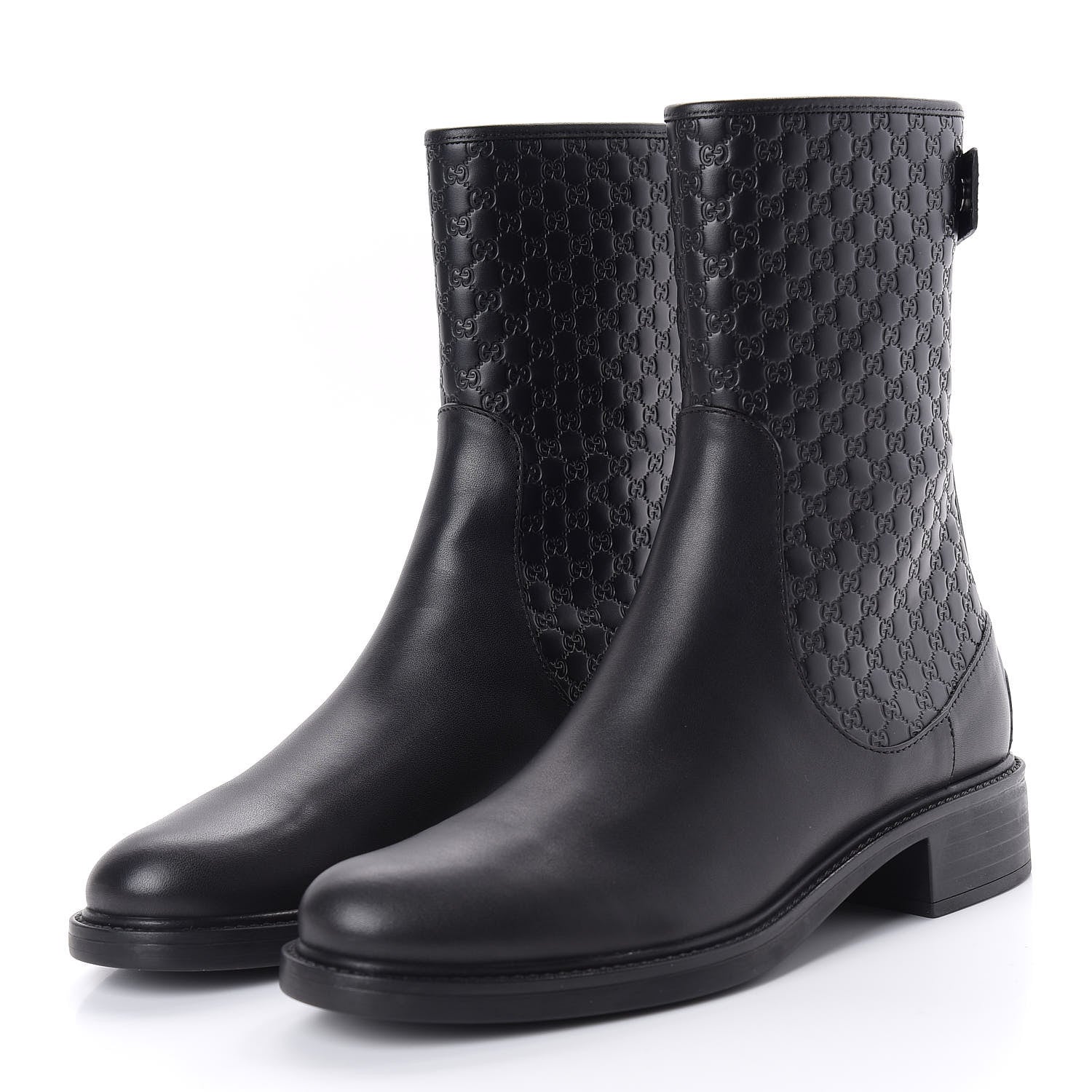 Gucci Soft Microguccissima Zip Boots 39 Black 2 of 9