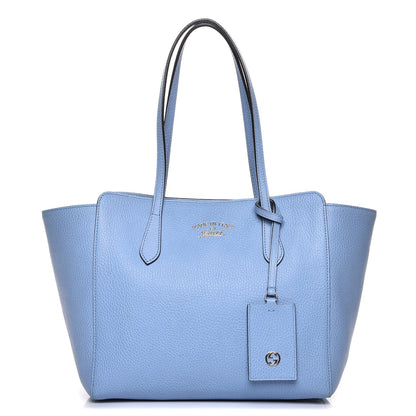 Gucci Dollar Calfskin Small Swing Tote Mineral Blue 1 of 11