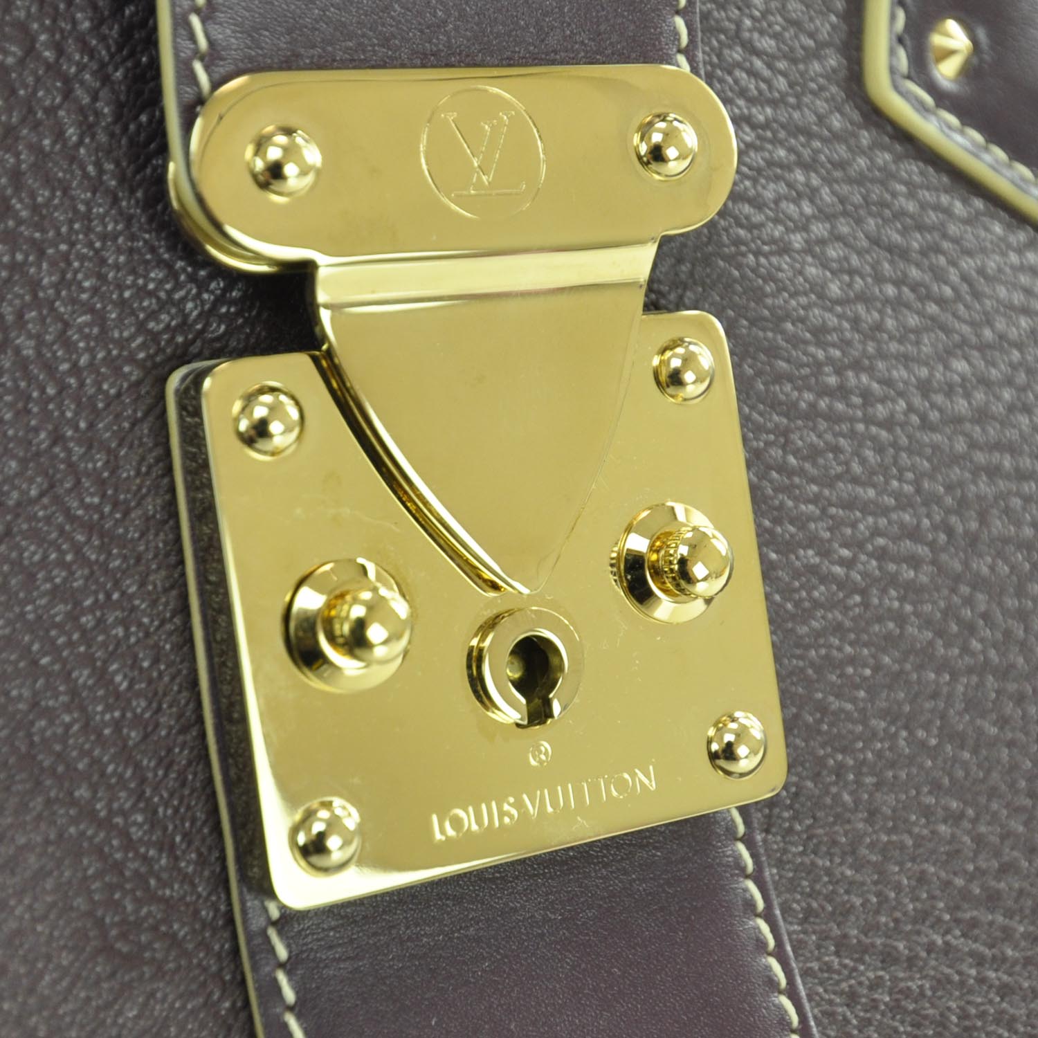 Louis Vuitton Suhali L Ingenieux GM Handbag Bag Prune 8 of 11