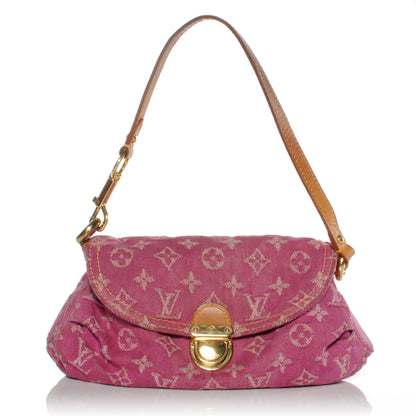 Louis Vuitton Monogram Denim Mini Pleaty Fuchsia 1 of 7