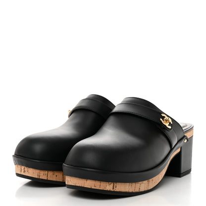 Chanel Calfskin CC Turn Lock Clogs 41 Black 3 of 8