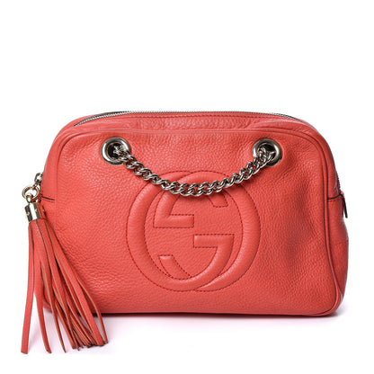 Gucci Pebbled Calfskin Small Soho Bowler Begonia Pink 1 of 10