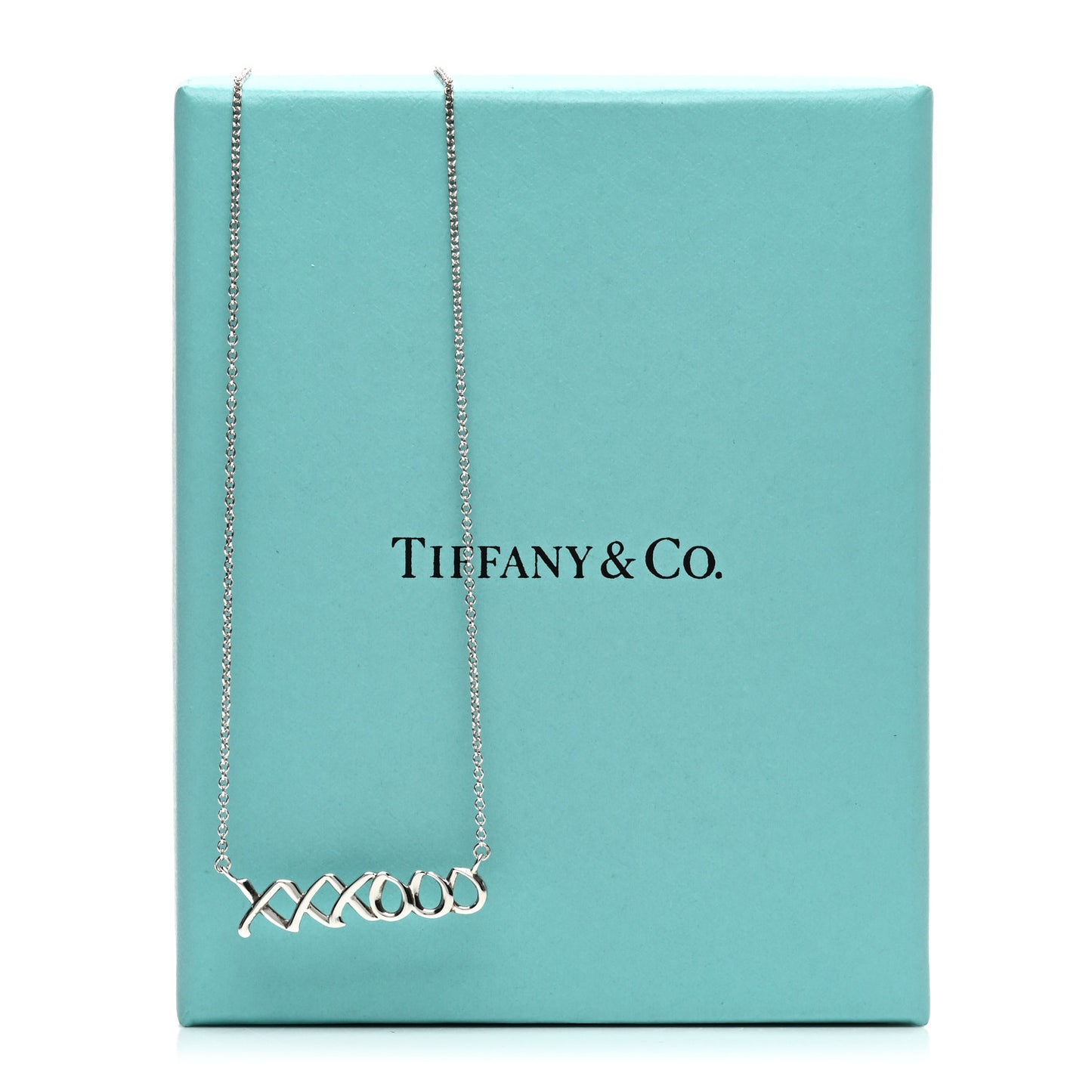 Sterling Silver Paloma's Graffiti Love and Kisses Pendant Necklace