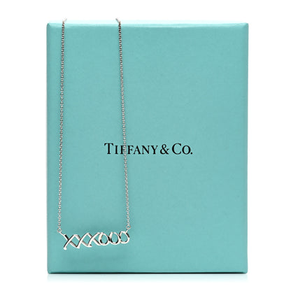 Tiffany Sterling Silver Paloma's Graffiti Love and Kisses Pendant Necklace 5 of 5