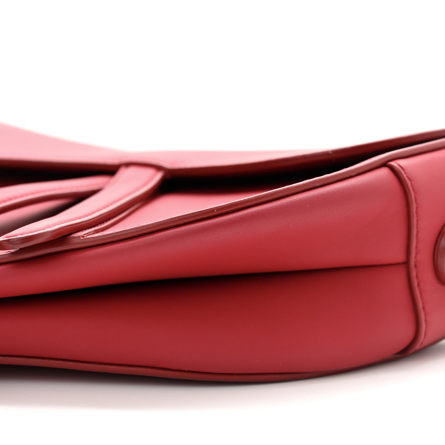 Christian Dior Ultra Matte Calfskin Saddle Bag Red 10 of 12