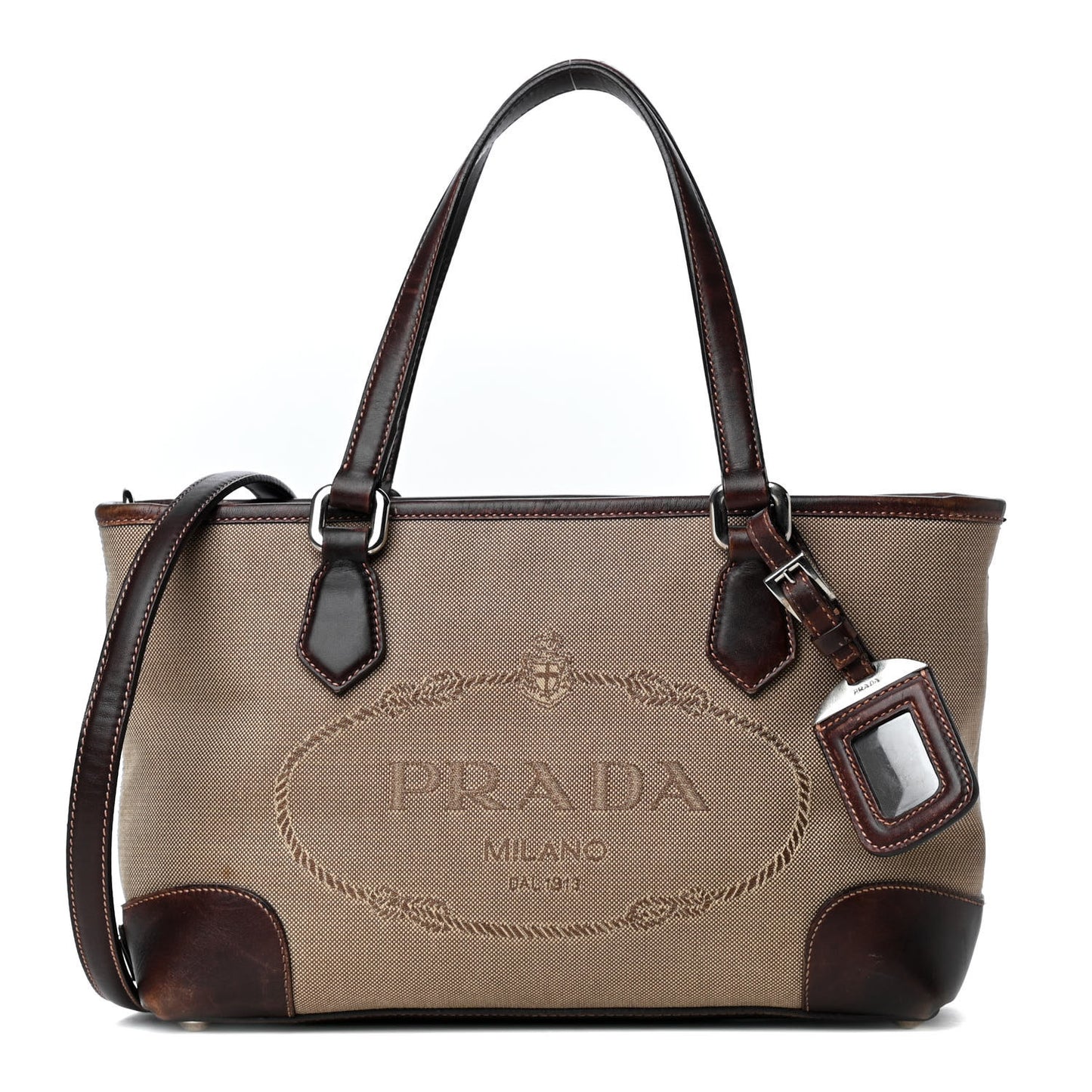 Jacquard Logo Tote Corda Moro