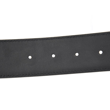 Fendi Vitello Century Bi-Color FF 1974 Embossed Belt Maya Black 7 of 8