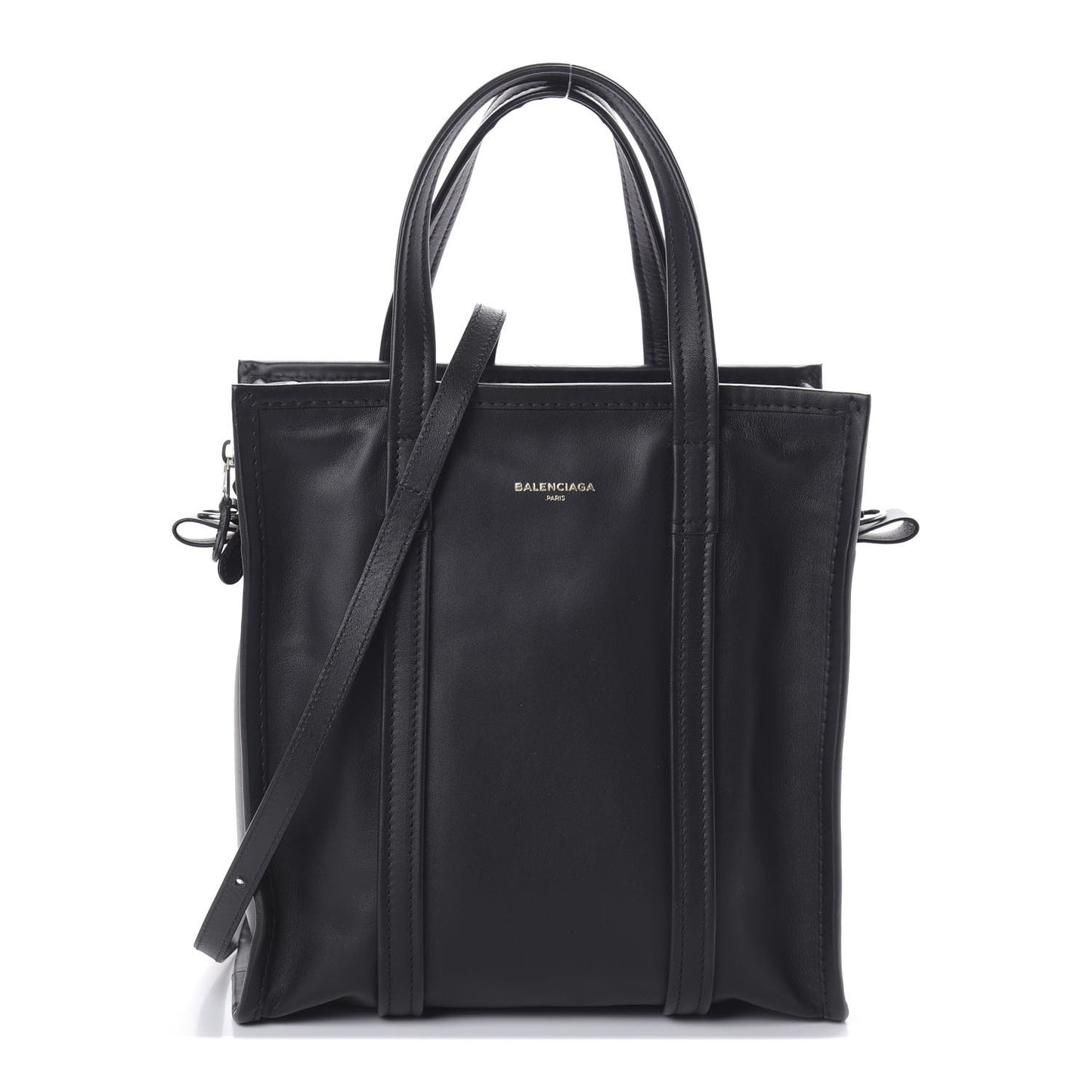 Agneau Small Bazar Shopper Tote Black