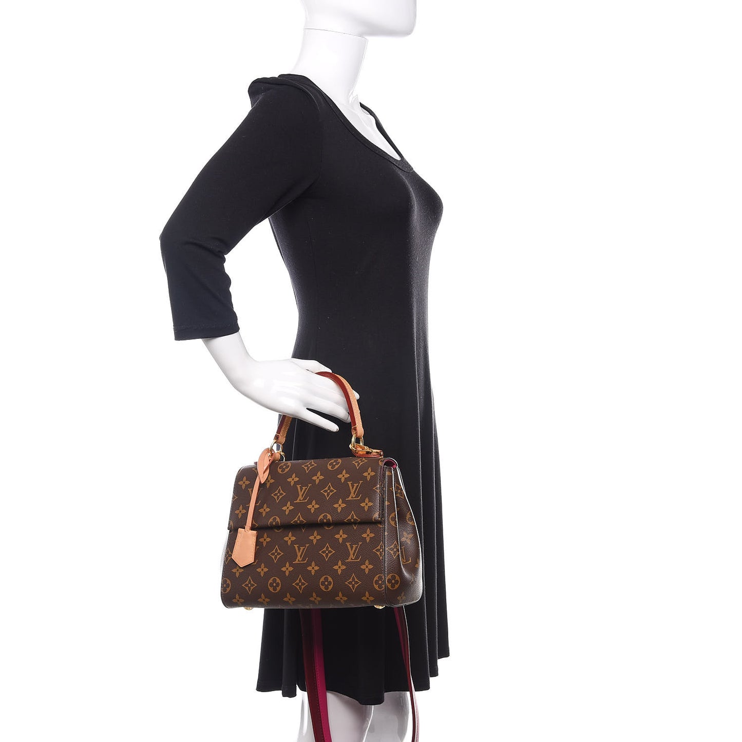 Monogram Cluny BB Bordeaux Fuchsia