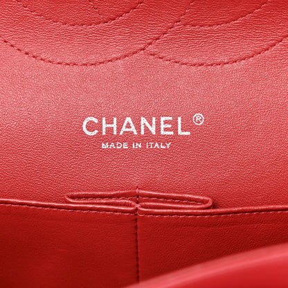 Chanel Patent Quilted Jumbo Double Flap Dark Red 6 of 14