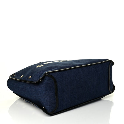Givenchy Denim Medium Logo Bond Shopper Tote Blue 5 of 7