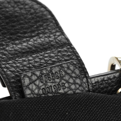 Gucci Cellarius Calfskin Mini Bamboo Shopper Tote Black 7 of 7