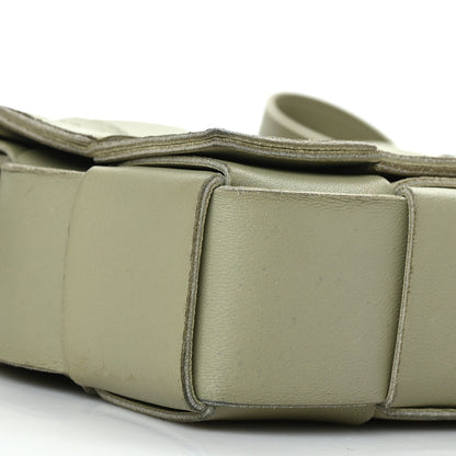 Bottega Veneta Lambskin Maxi Intrecciato Cassette Crossbody Bag Travertine 6 of 7