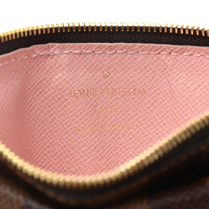 Louis Vuitton Damier Ebene Recto Verso Card Holder Rose Ballerine 6 of 6