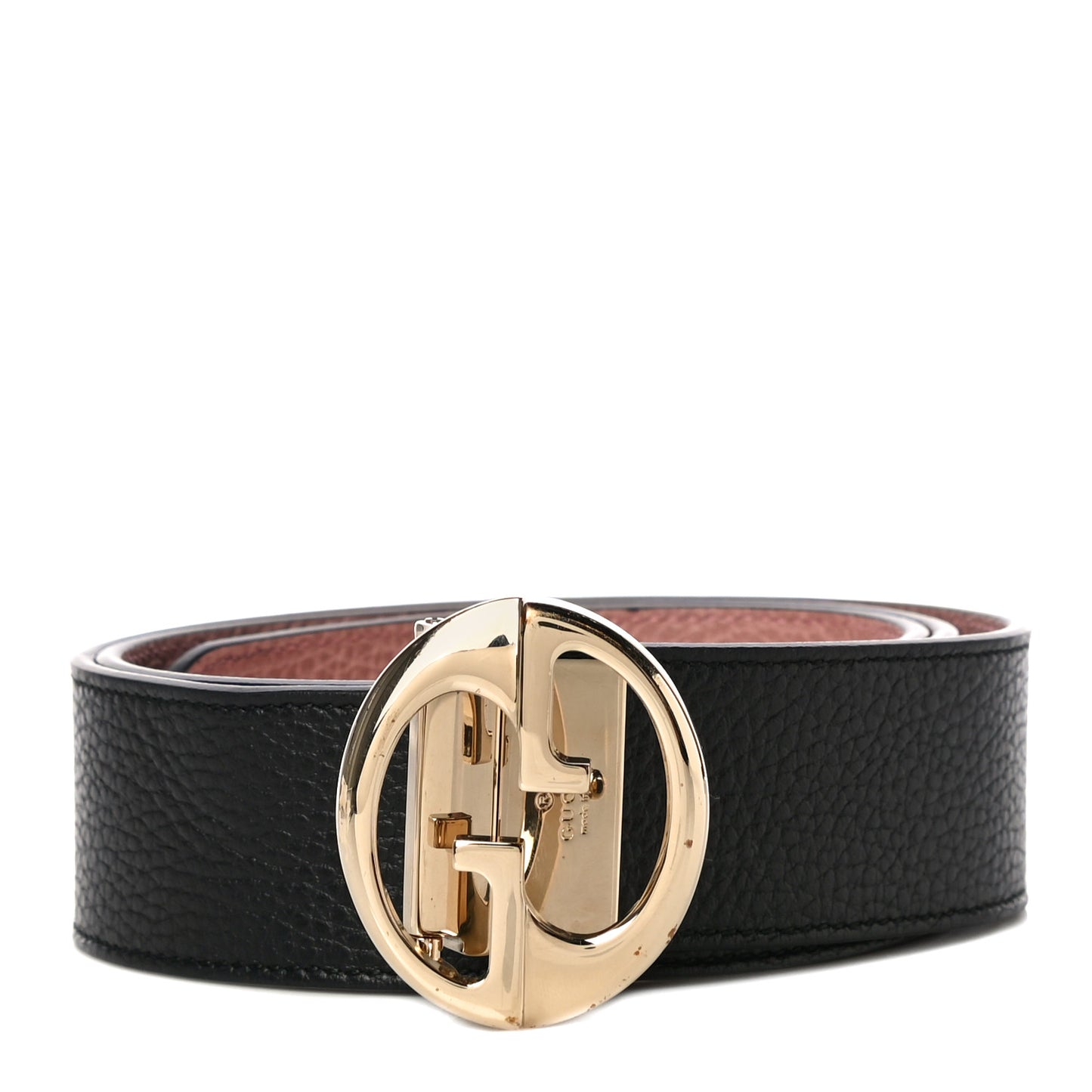 Calfskin 1973 Reversible Belt 95 38 Black Pink