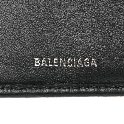 Balenciaga Textured Calfskin Passport Holder Black 6 of 8