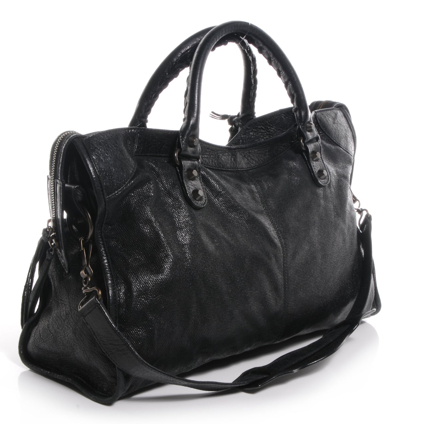 Agneau Perforated City Black