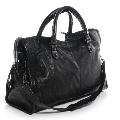 Balenciaga Agneau Perforated City Black 3 of 9