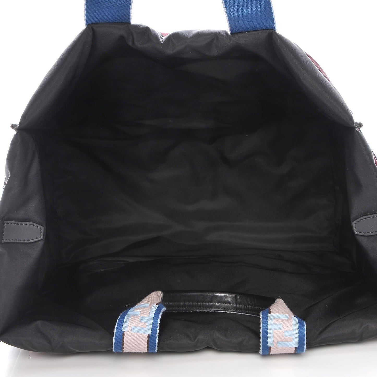 Nylon Reversible Everyday Tote Burgundy Black
