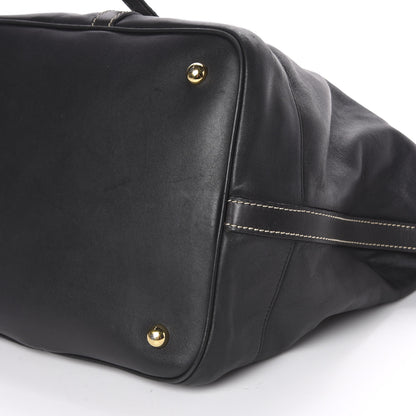 Loewe Lambskin Satchel Black Tan 13 of 15