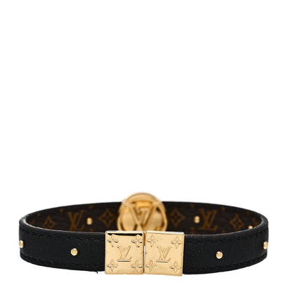 Louis Vuitton Monogram LV Circle Reversible Bracelet 17 Black 5 of 7