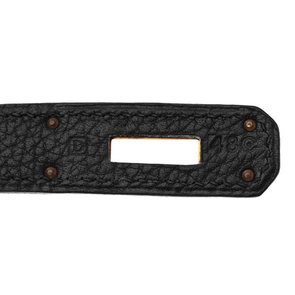 Hermes Taurillon Clemence Kelly Retourne 35 Black 6 of 12