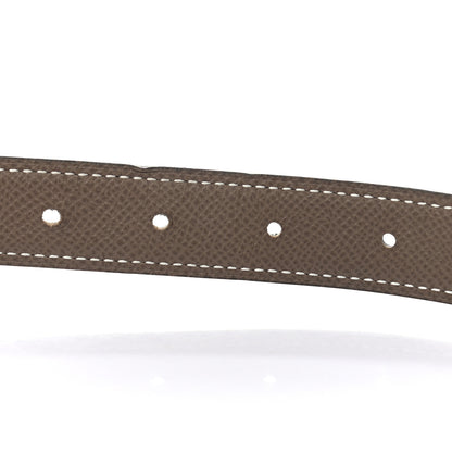 Hermes Swift Epsom 24mm Mini Medor Belt 80 Black Etoupe 3 of 6